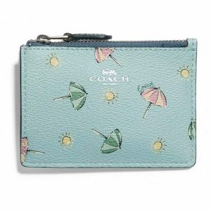Coach Beach Umbrella Mini ID Wallet Key Chain